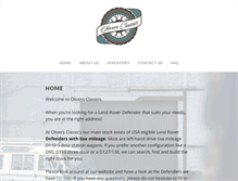 Tablet Screenshot of oliversclassics.com